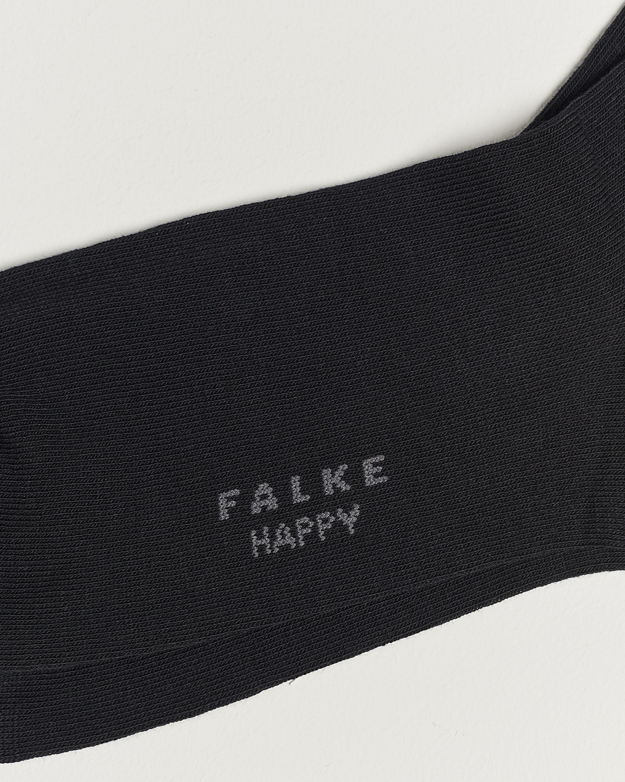 Herr | Basics | Falke | Happy 2-Pack Cotton Socks Black