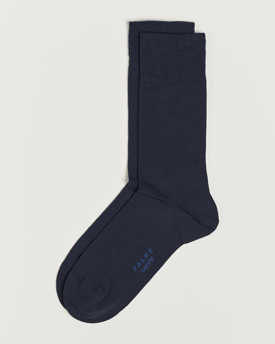 Herr | Underkläder | Falke | Happy 2-Pack Cotton Socks Navy
