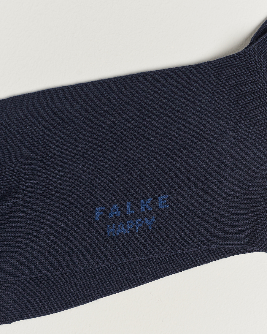 Herr | Strumpor | Falke | Happy 2-Pack Cotton Socks Navy