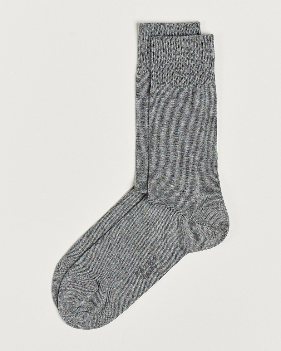 Herr |  | Falke | Happy 2-Pack Cotton Socks Light Grey
