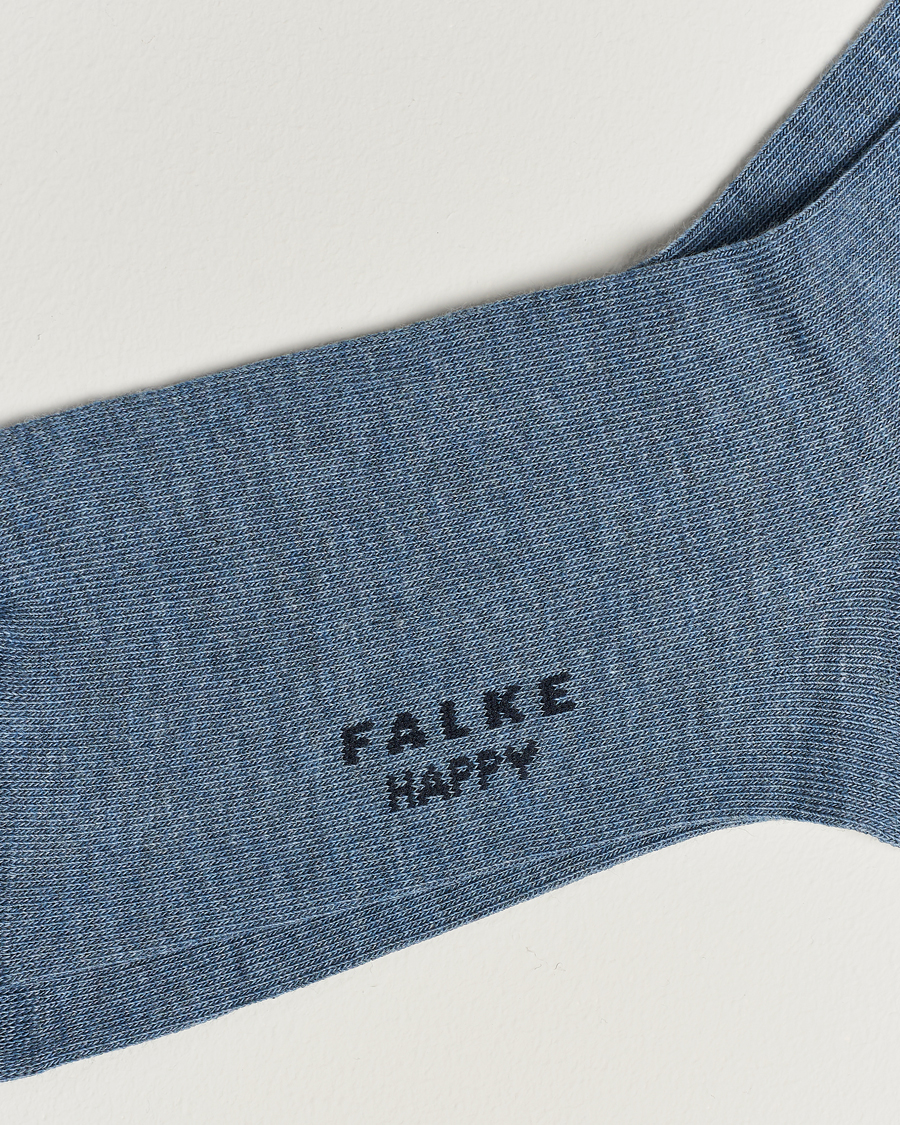 Herr | Basics | Falke | Happy 2-Pack Cotton Socks Light Blue