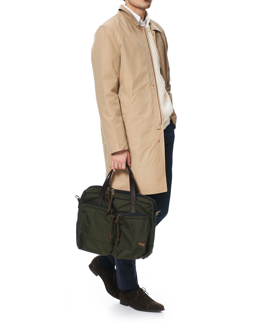 Herr | Filson Dryden Balistic Nylon Briefcase Otter Green | Filson | Dryden Balistic Nylon Briefcase Otter Green