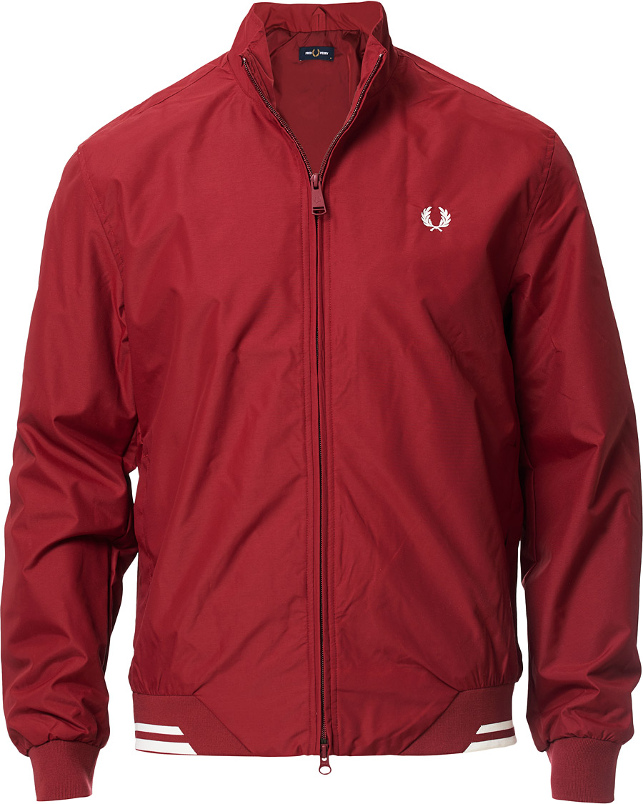 Herr | Jackor | Fred Perry | Brentham Jacket Wine Red