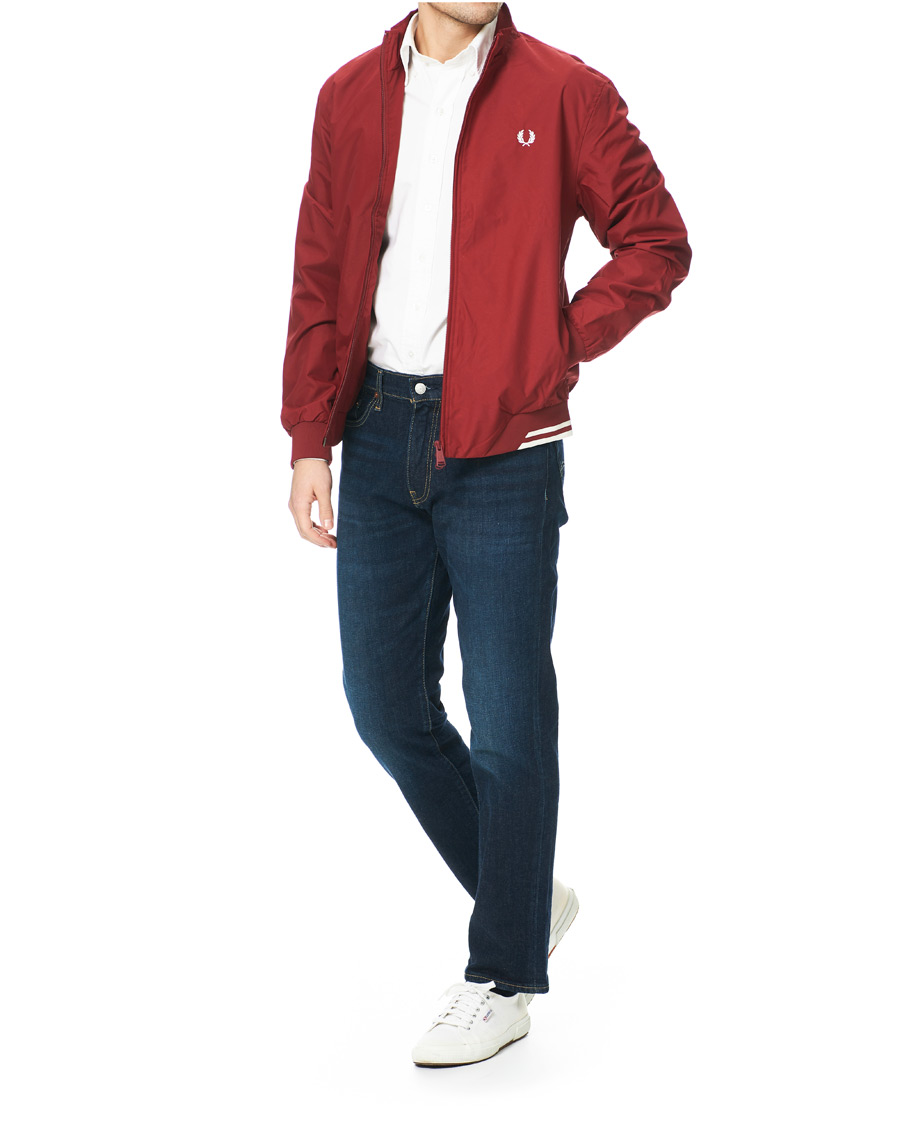 Herr | Jackor | Fred Perry | Brentham Jacket Wine Red