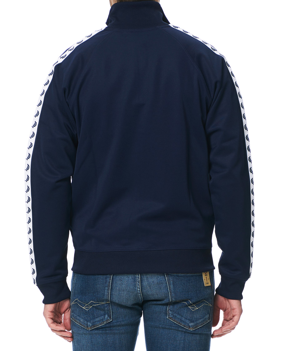 Herr | Tröjor | Fred Perry | Taped Track Jacket Carbon Blue