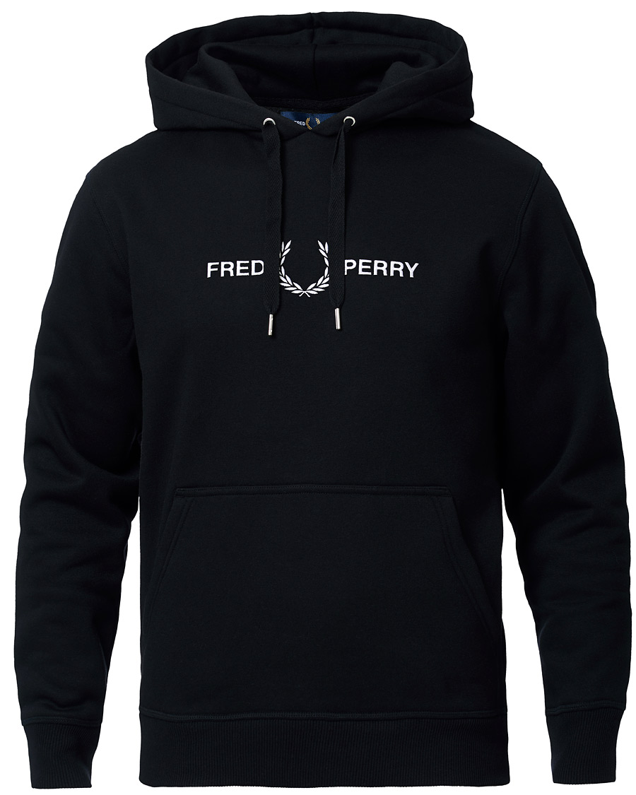 Herr | Tröjor | Fred Perry | Graphic Hooded Sweatshirt Black