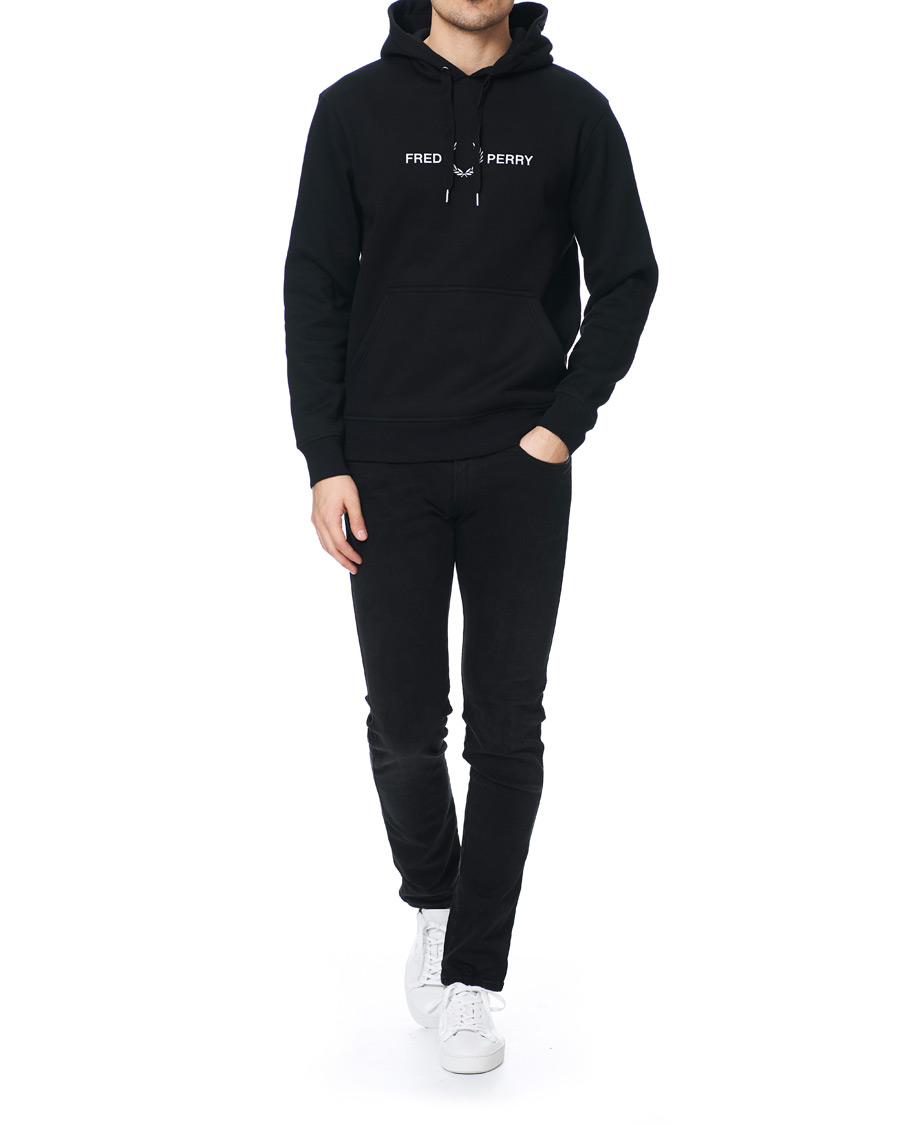 Herr | Tröjor | Fred Perry | Graphic Hooded Sweatshirt Black
