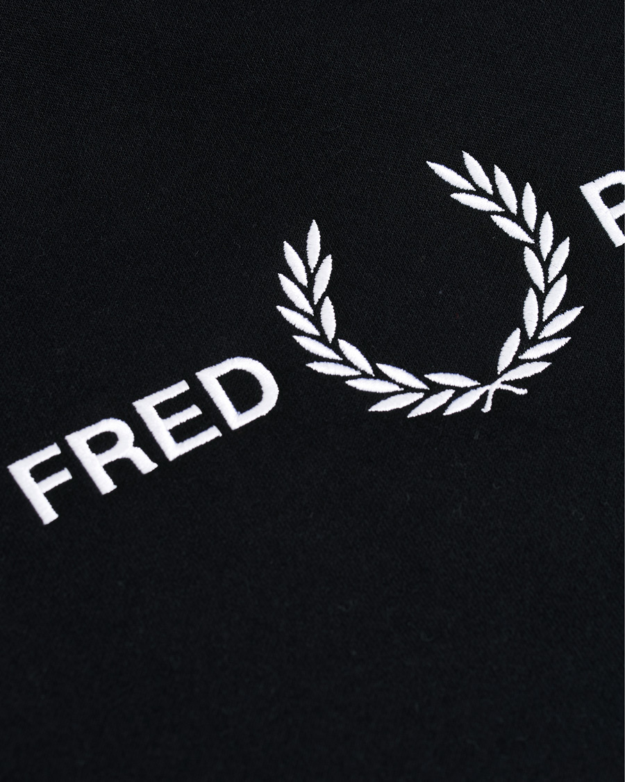 Herr | Tröjor | Fred Perry | Graphic Hooded Sweatshirt Black