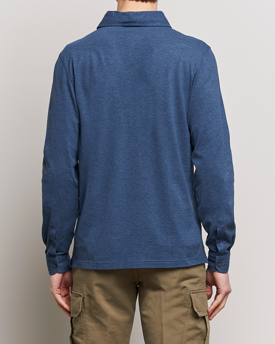 Herr | Skjortor | Gran Sasso | Popover Shirt Blue