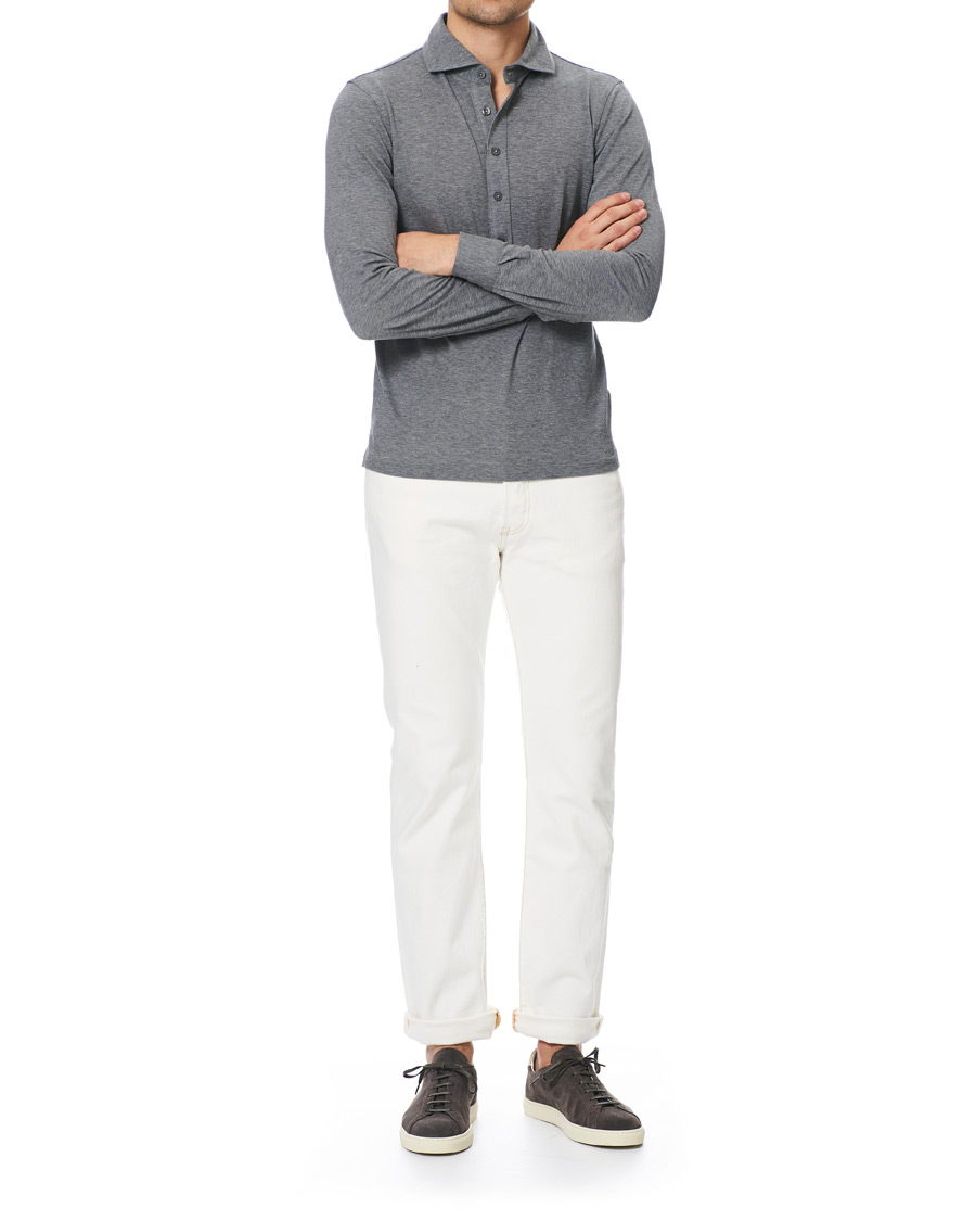 Herr | Skjortor | Gran Sasso | Popover Shirt Grey