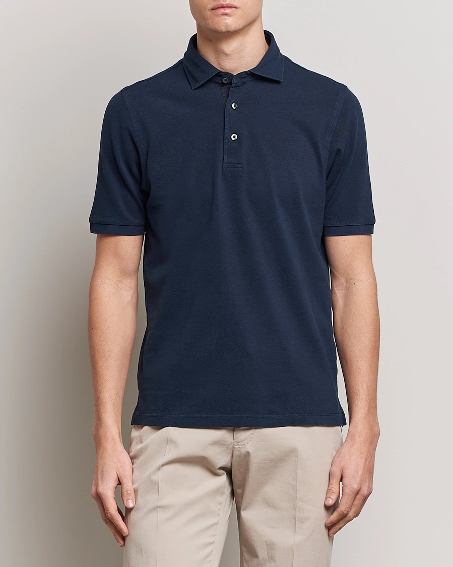 Herr | Gran Sasso | Gran Sasso | Washed Polo Navy