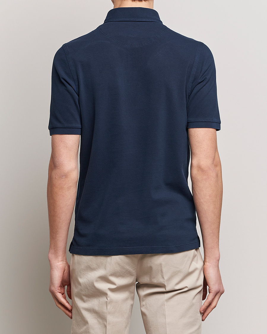 Herr | Pikéer | Gran Sasso | Washed Polo Navy