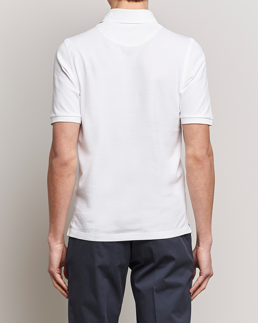Herr | Pikéer | Gran Sasso | Washed Polo White