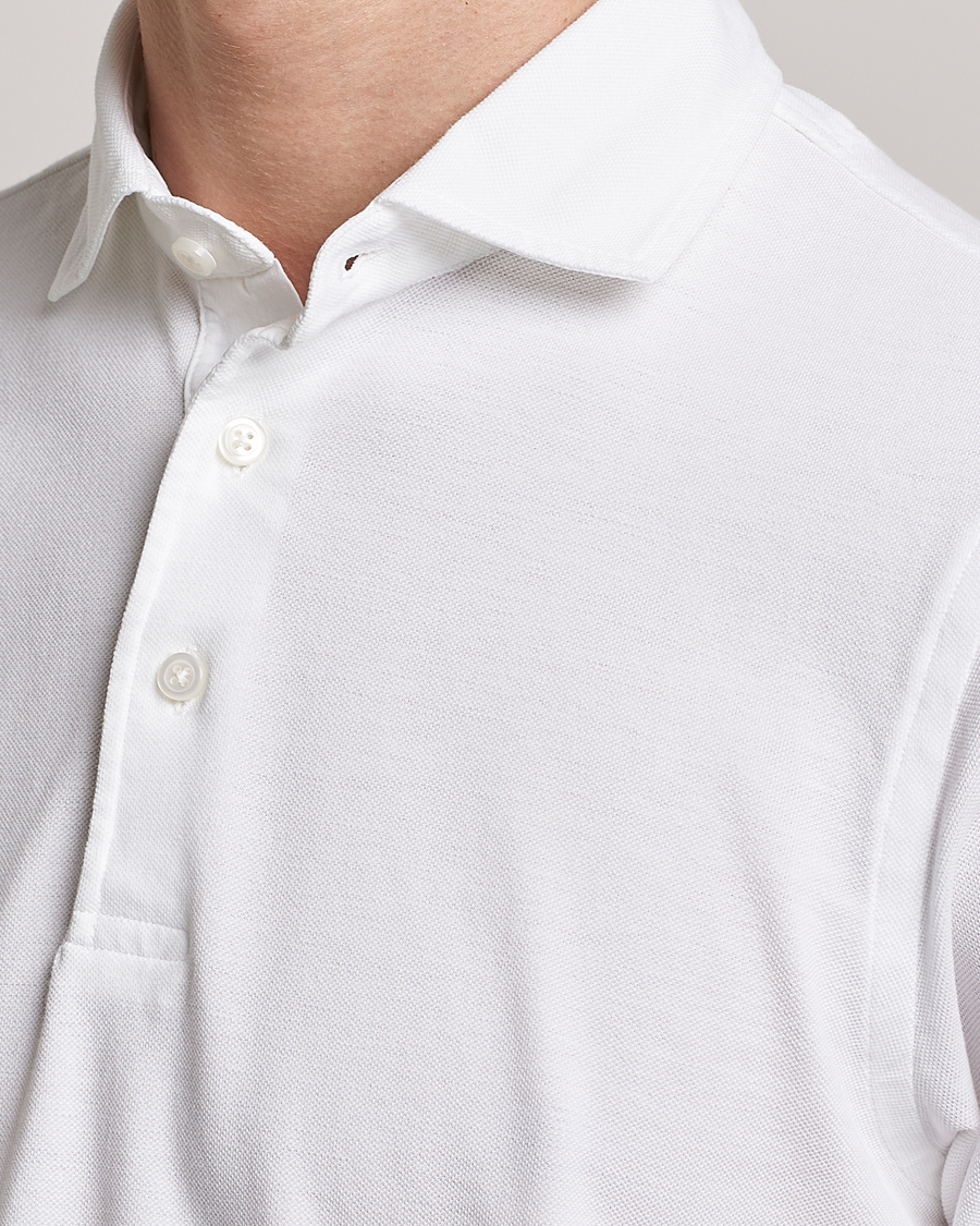 Herr | Pikéer | Gran Sasso | Washed Polo White