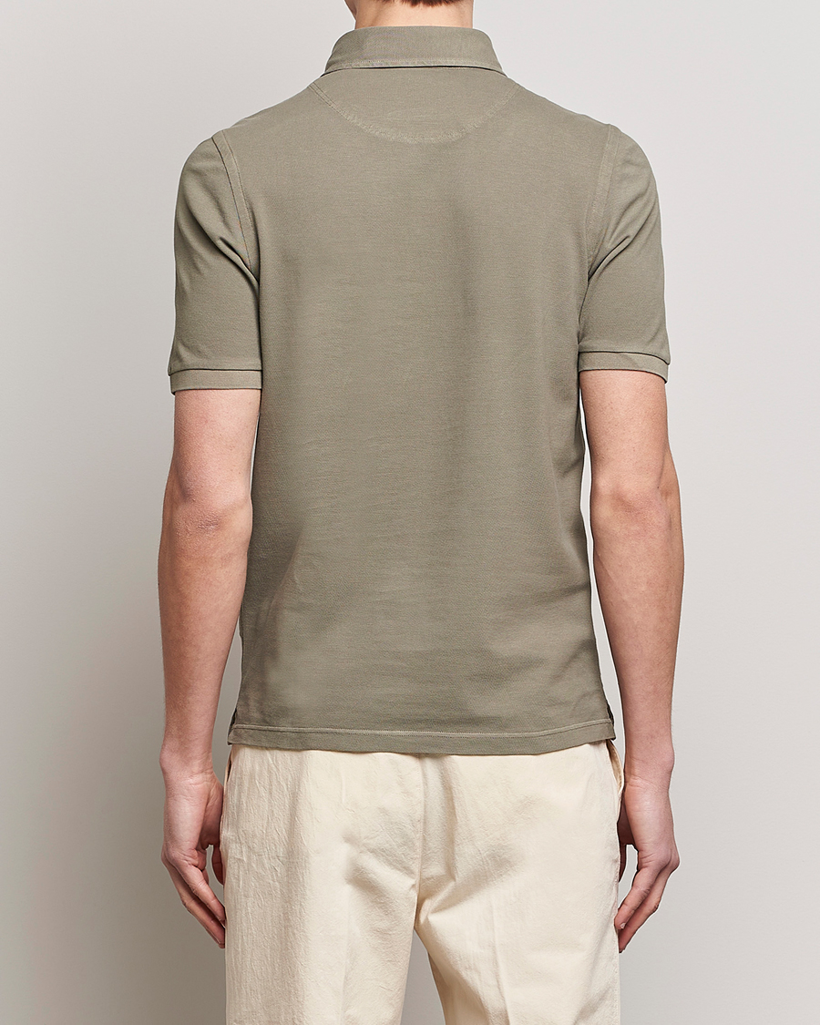 Herr | Pikéer | Gran Sasso | Washed Polo Concrete Beige