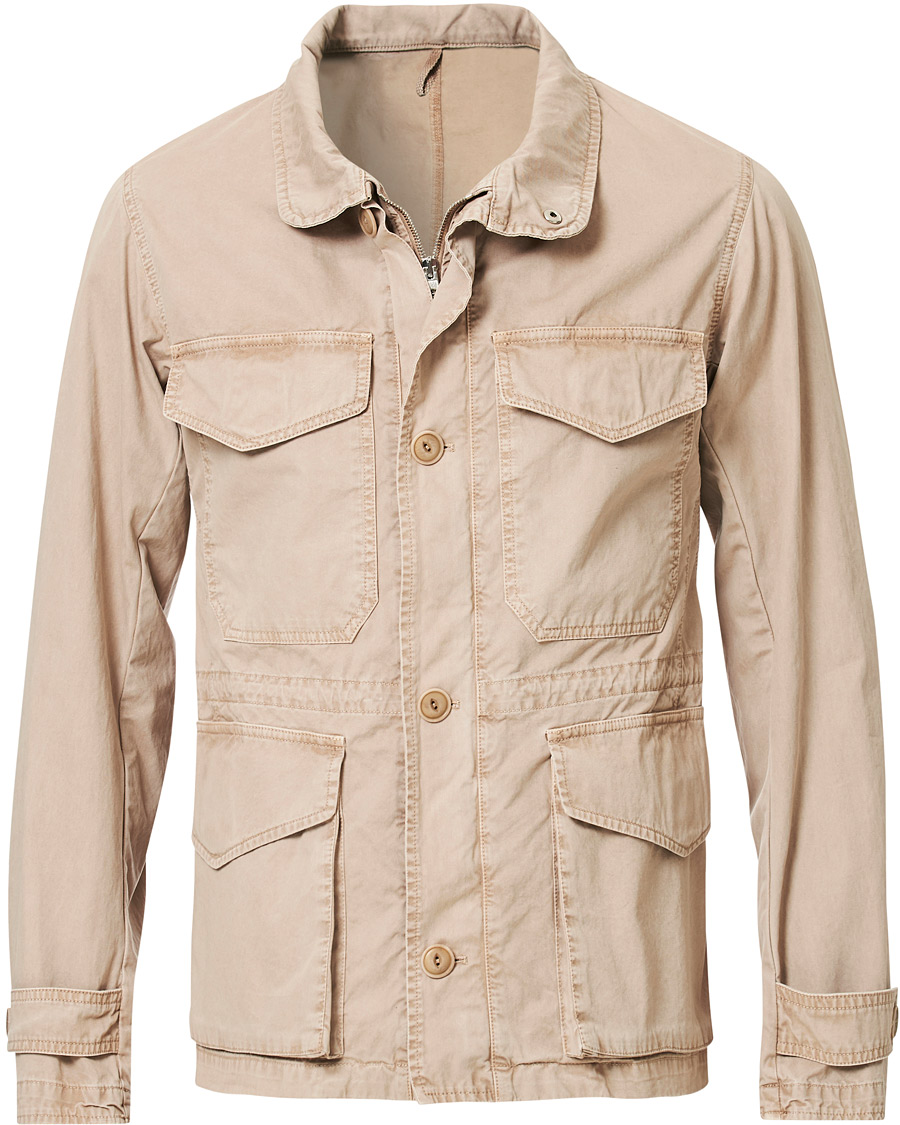 Herr | Jackor | L.B.M. 1911 | Cotton Gabardine Field Jacket Beige