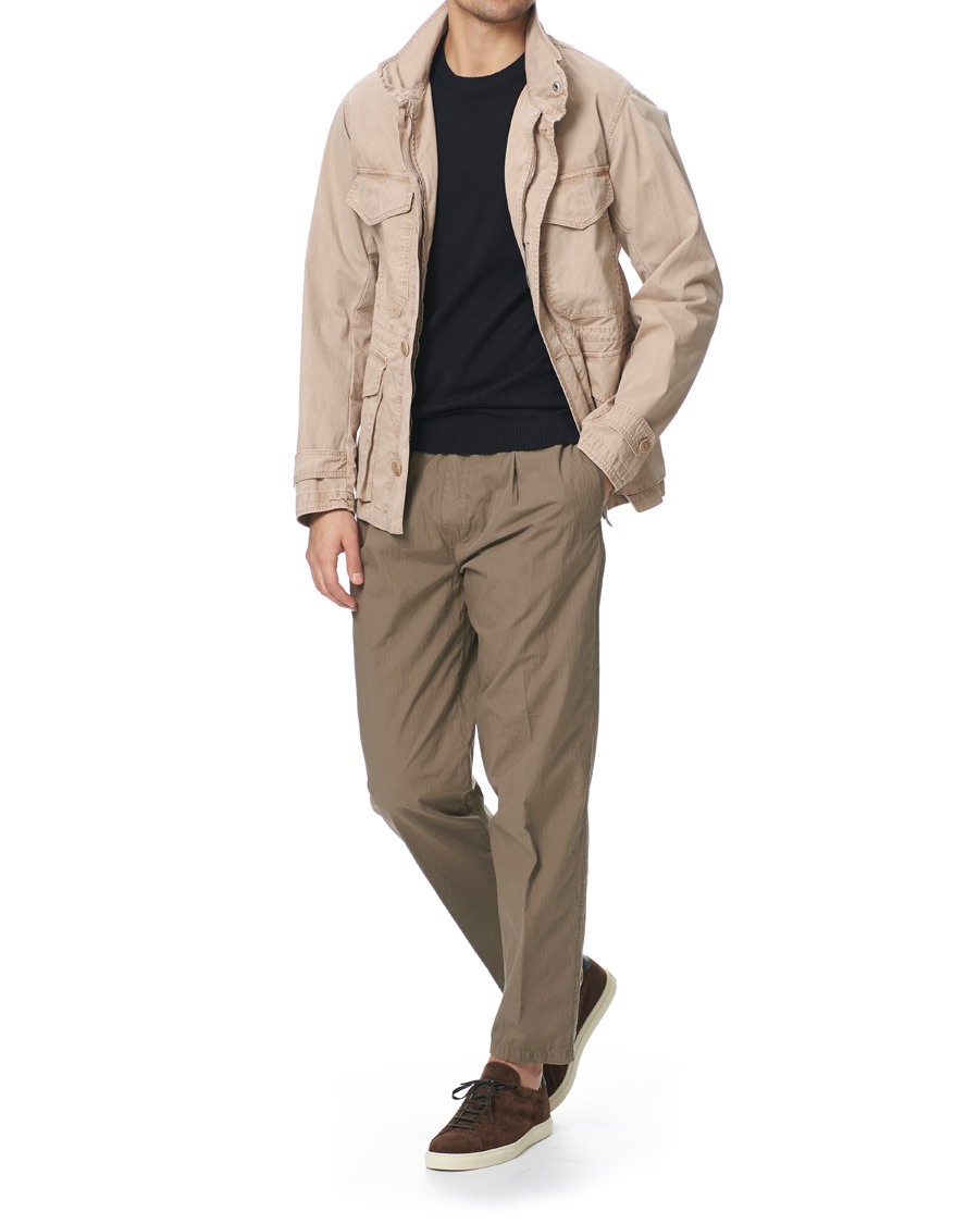 Herr | Jackor | L.B.M. 1911 | Cotton Gabardine Field Jacket Beige