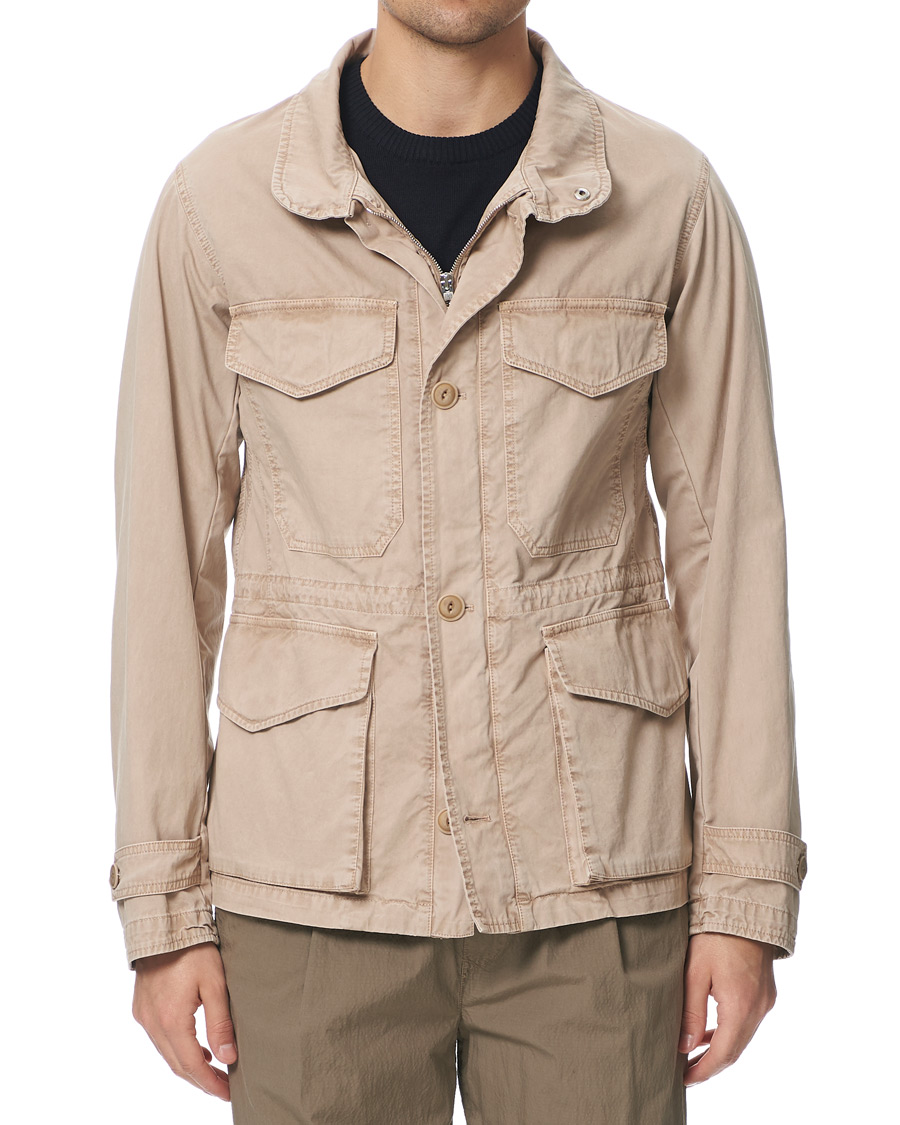 Herr | Jackor | L.B.M. 1911 | Cotton Gabardine Field Jacket Beige