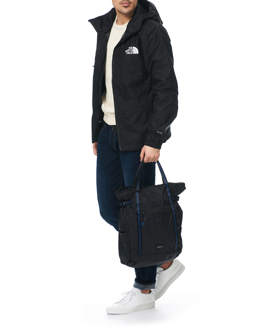 Herr | Sandqvist Roger Lightweight 2-Way Tote Bag Black | Sandqvist | Roger Lightweight 2-Way Tote Bag Black