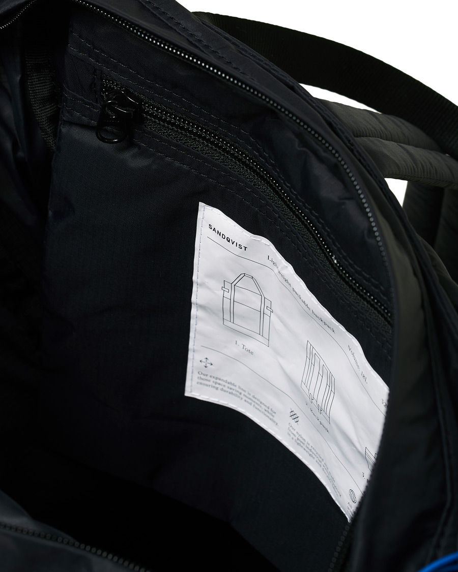 Herr | Sandqvist Roger Lightweight 2-Way Tote Bag Black | Sandqvist | Roger Lightweight 2-Way Tote Bag Black