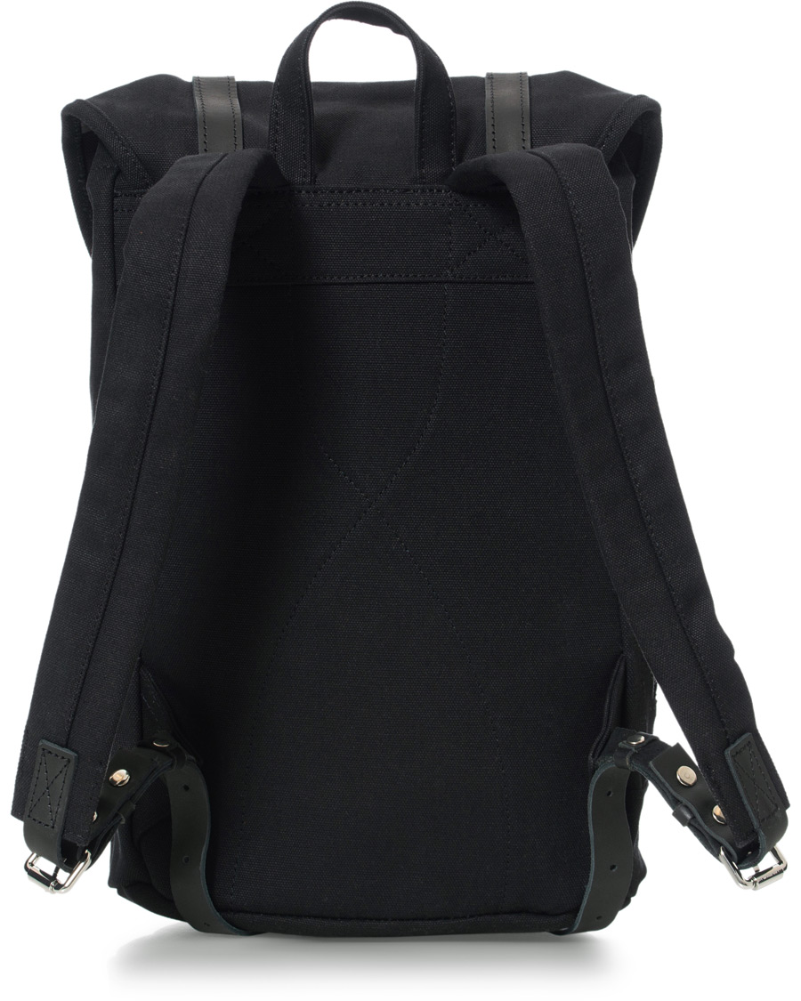 Herr | Sandqvist Stig Canvas Backpack Black | Sandqvist | Stig Canvas Backpack Black