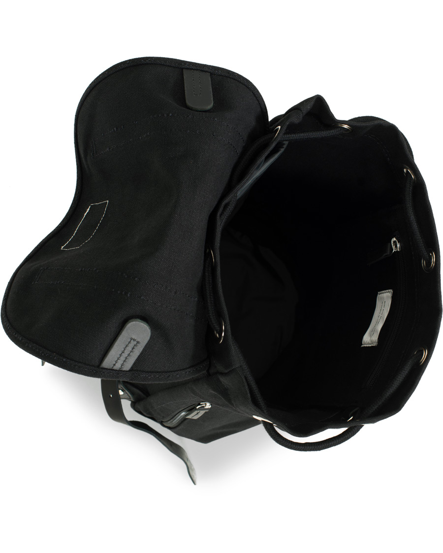 Herr | Sandqvist Stig Canvas Backpack Black | Sandqvist | Stig Canvas Backpack Black