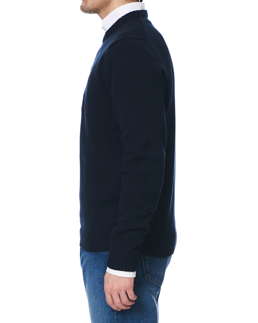 Herr | Tröjor | Henri-Lloyd | Henri Lloyd Cross Flag Knitted Crew Neck Navy