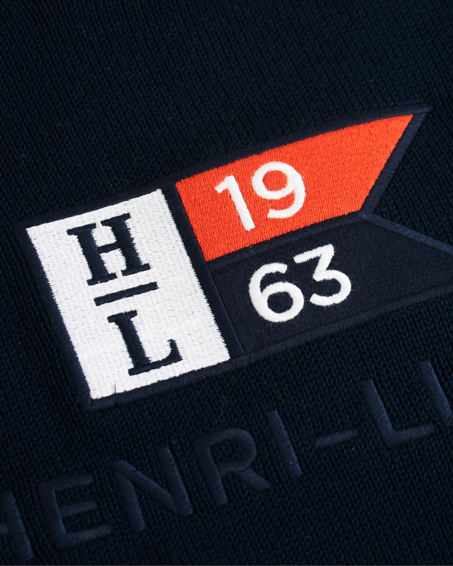 Herr | Tröjor | Henri-Lloyd | Henri Lloyd Cross Flag Knitted Crew Neck Navy
