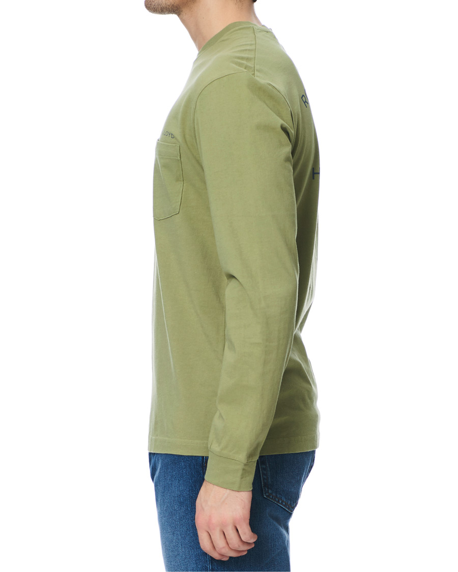 Herr | T-Shirts | Henri-Lloyd | Henri Lloyd RWR Backprint Long Sleeve Crew Neck Tee Light Green