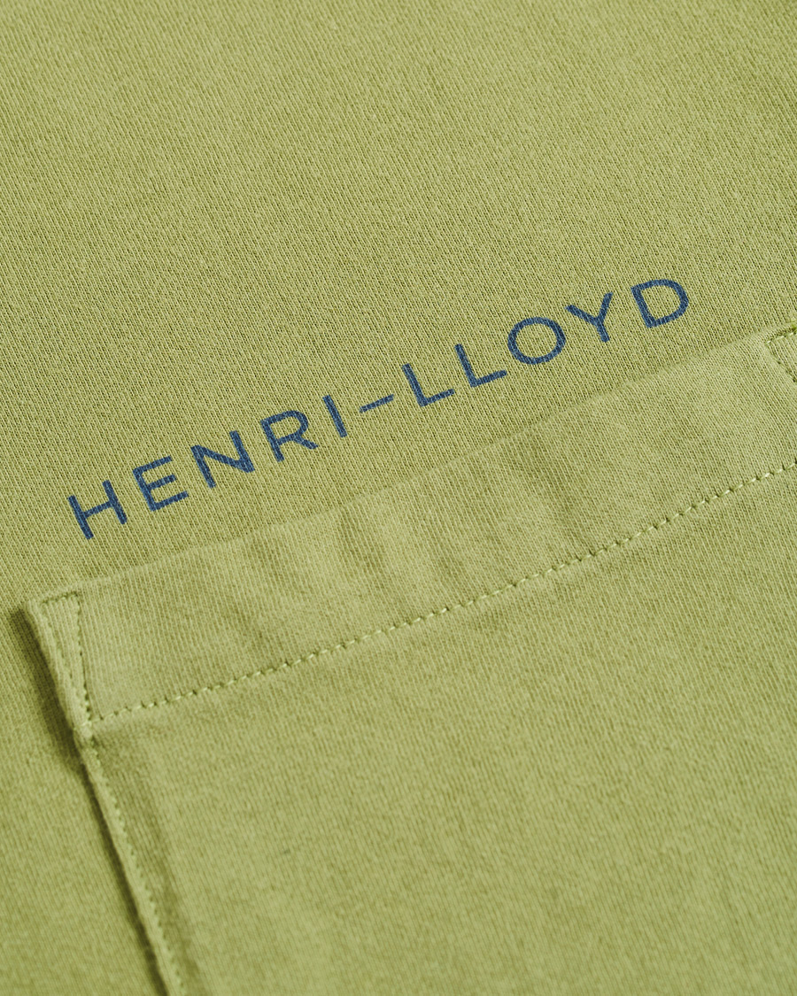 Herr | T-Shirts | Henri-Lloyd | Henri Lloyd RWR Backprint Long Sleeve Crew Neck Tee Light Green