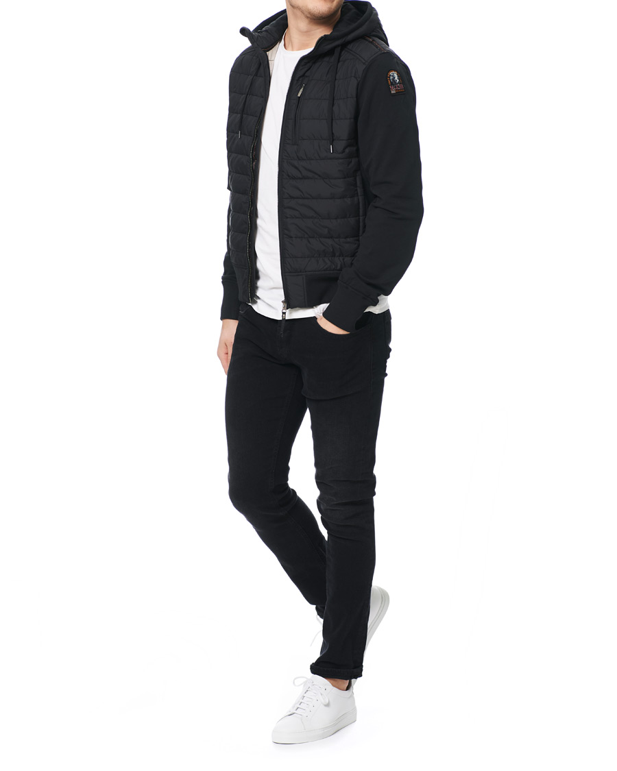 Herr | Jackor | Parajumpers | Ivor Fleece & Puffer Hooded Jacket Black