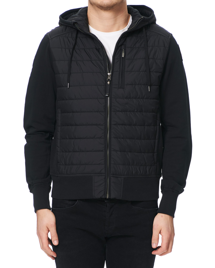 Herr | Jackor | Parajumpers | Ivor Fleece & Puffer Hooded Jacket Black