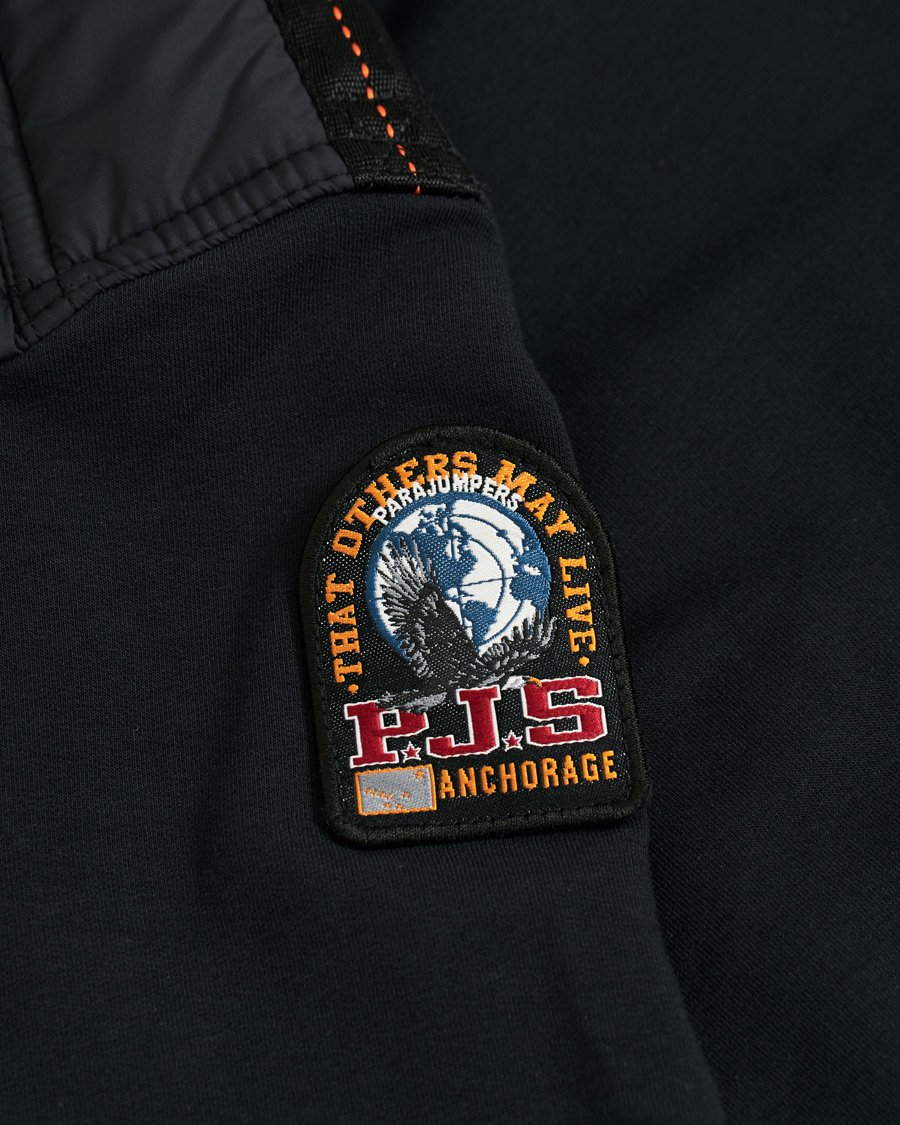 Herr | Jackor | Parajumpers | Ivor Fleece & Puffer Hooded Jacket Black