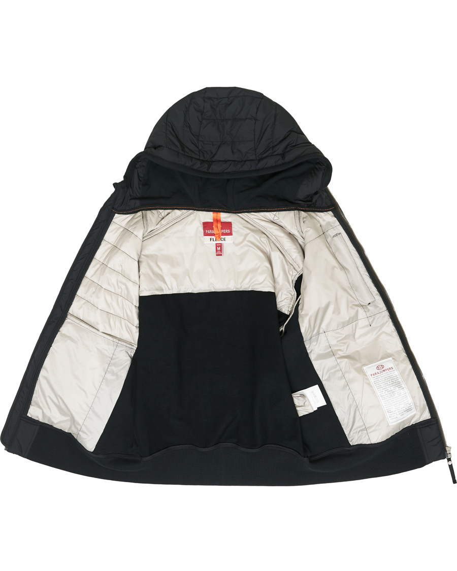 Herr | Jackor | Parajumpers | Ivor Fleece & Puffer Hooded Jacket Black