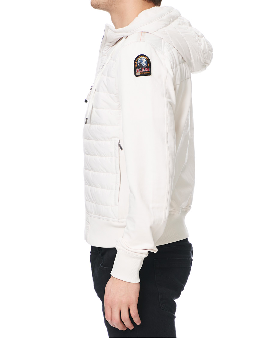 Herr | Jackor | Parajumpers | Ivor Fleece & Puffer Hooded Jacket White Cream L
