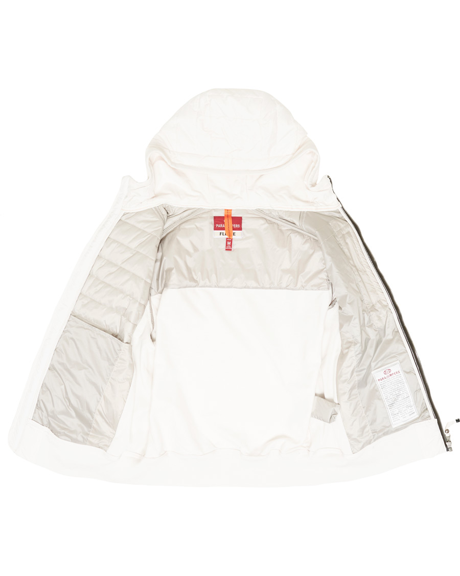 Herr | Jackor | Parajumpers | Ivor Fleece & Puffer Hooded Jacket White Cream L