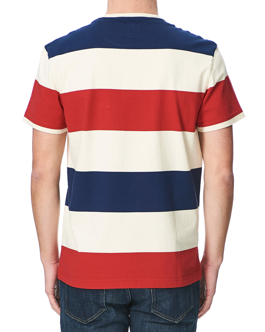 Herr | T-Shirts | Kent & Curwen | Stanley Striped Rose Logo Tee Multi
