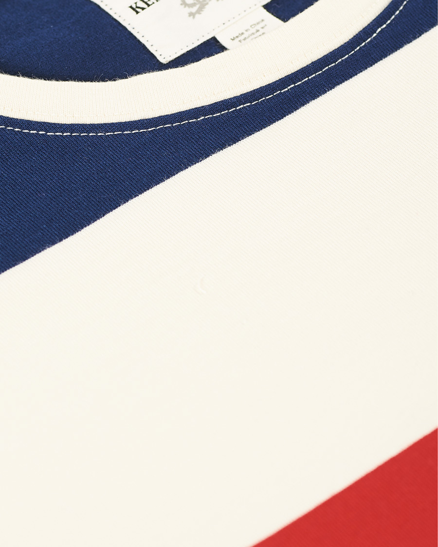 Herr | T-Shirts | Kent & Curwen | Stanley Striped Rose Logo Tee Multi