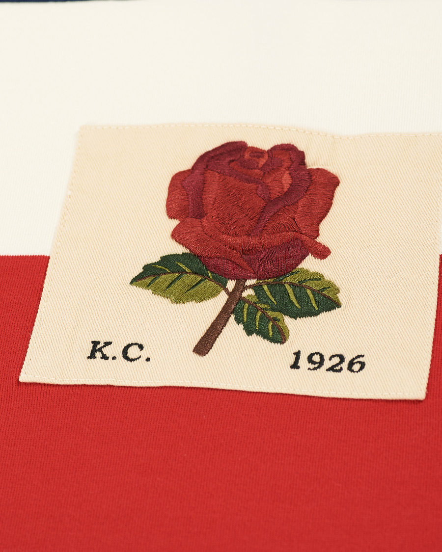 Herr | T-Shirts | Kent & Curwen | Stanley Striped Rose Logo Tee Multi