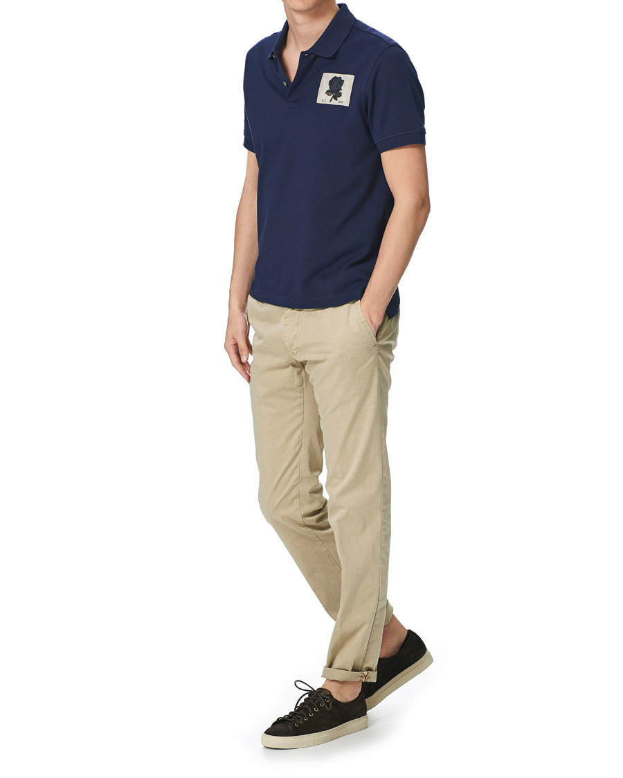 Herr | Pikéer | Kent & Curwen | Small Rose Polo Navy