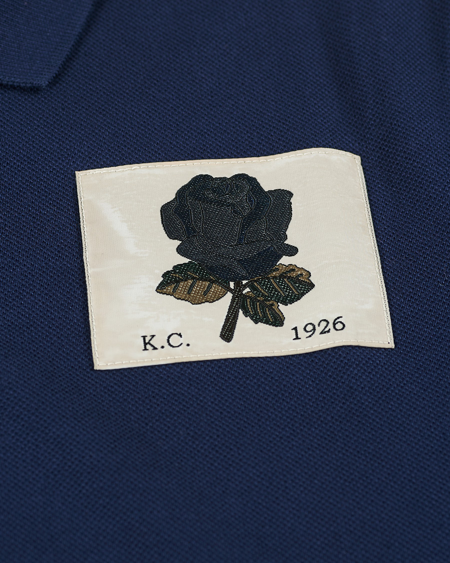 Herr | Pikéer | Kent & Curwen | Small Rose Polo Navy