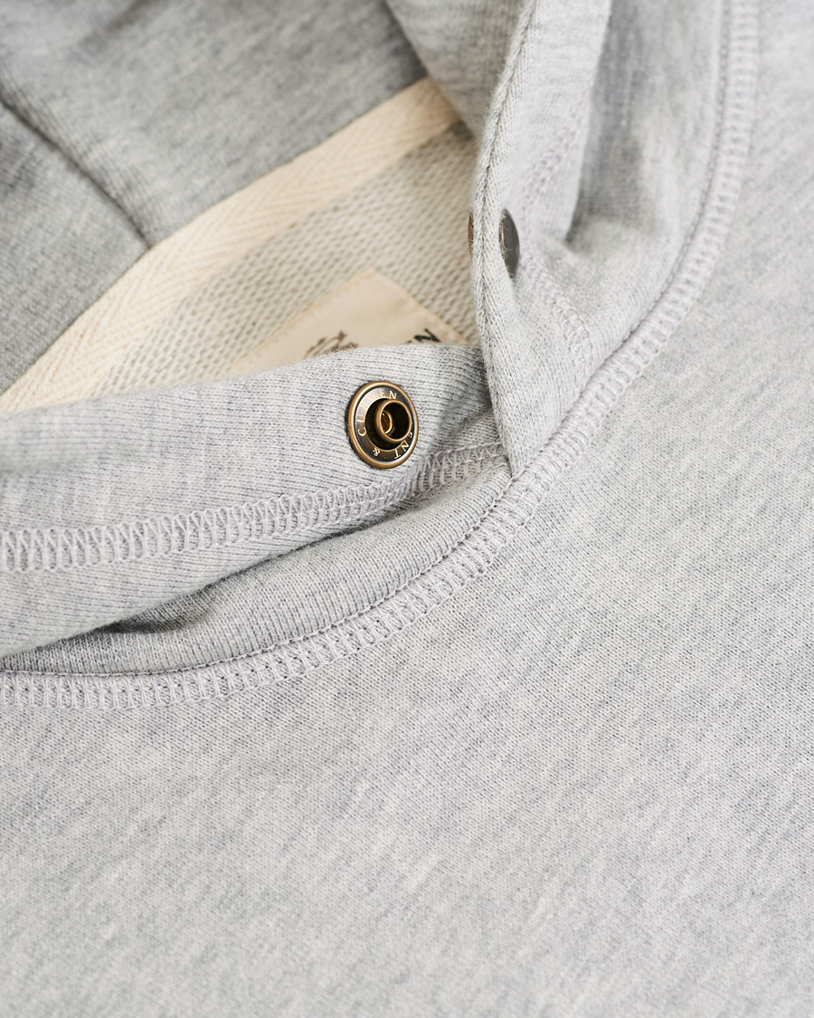 Herr | Tröjor | Kent & Curwen | Rose Embroidered Hoodie Grey