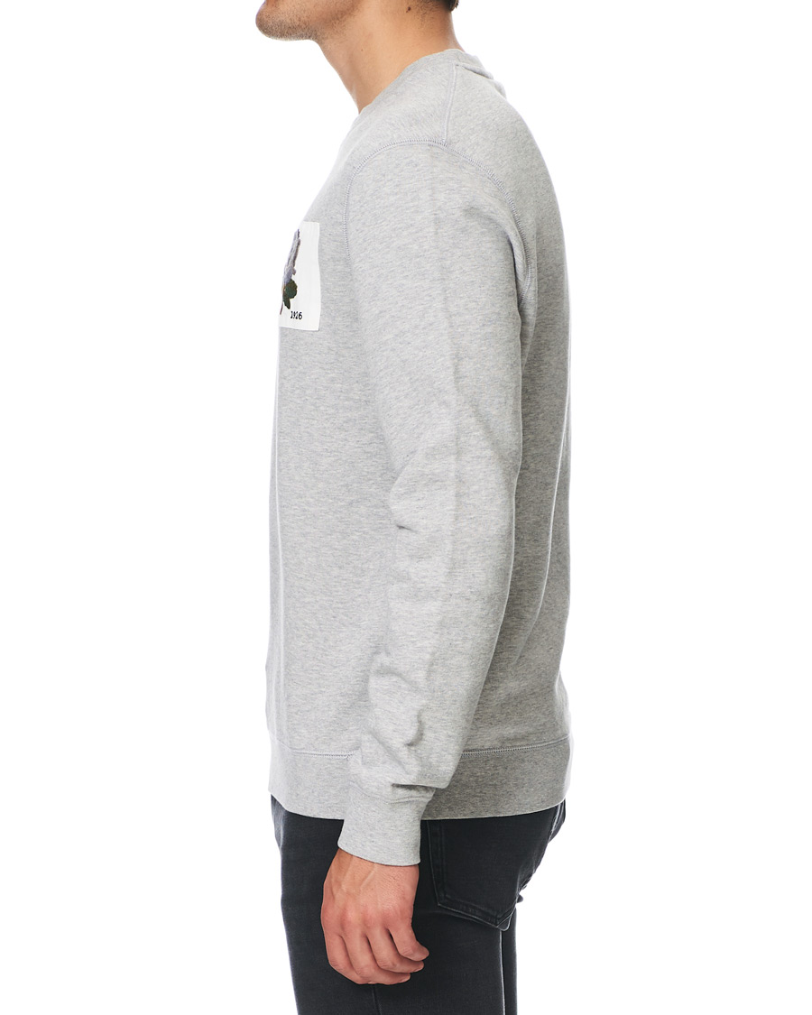 Herr | Tröjor | Kent & Curwen | Rose Embroidered Sweatshirt Grey