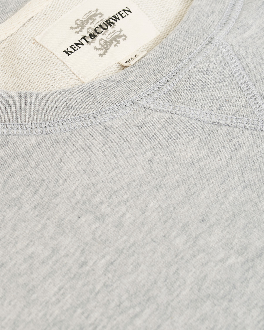 Herr | Tröjor | Kent & Curwen | Rose Embroidered Sweatshirt Grey