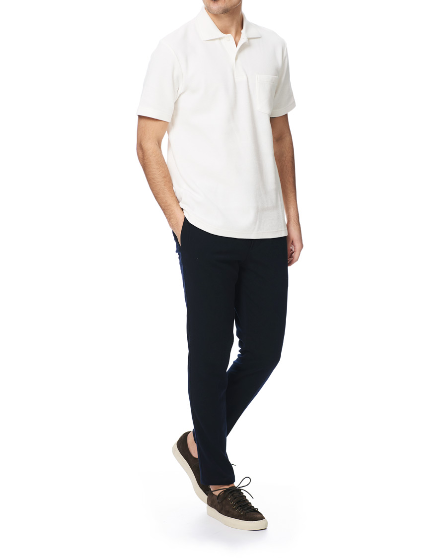 Herr | Pikéer | Samsøe Samsøe | Samsøe & Samsøe Taranto Short Sleeve Polo Lily White