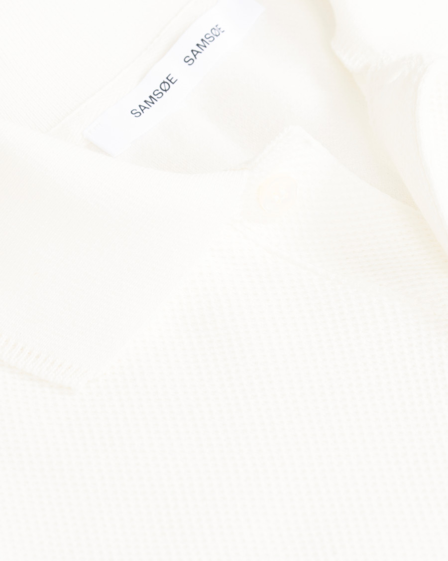 Herr | Pikéer | Samsøe Samsøe | Samsøe & Samsøe Taranto Short Sleeve Polo Lily White