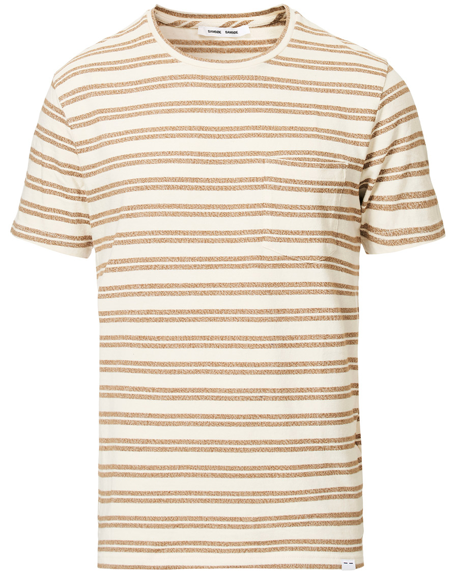 Herr | T-Shirts | Samsøe Samsøe | Samsøe & Samsøe Carpo Striped Short Sleeve Tee Monks Robe