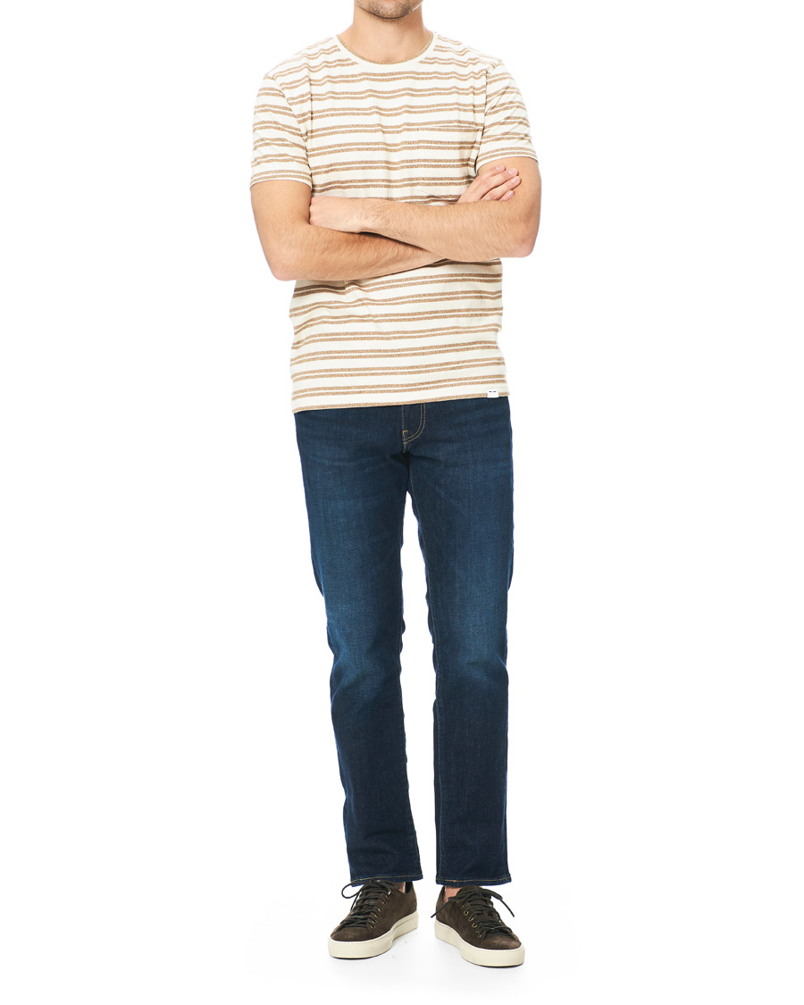 Herr | T-Shirts | Samsøe Samsøe | Samsøe & Samsøe Carpo Striped Short Sleeve Tee Monks Robe