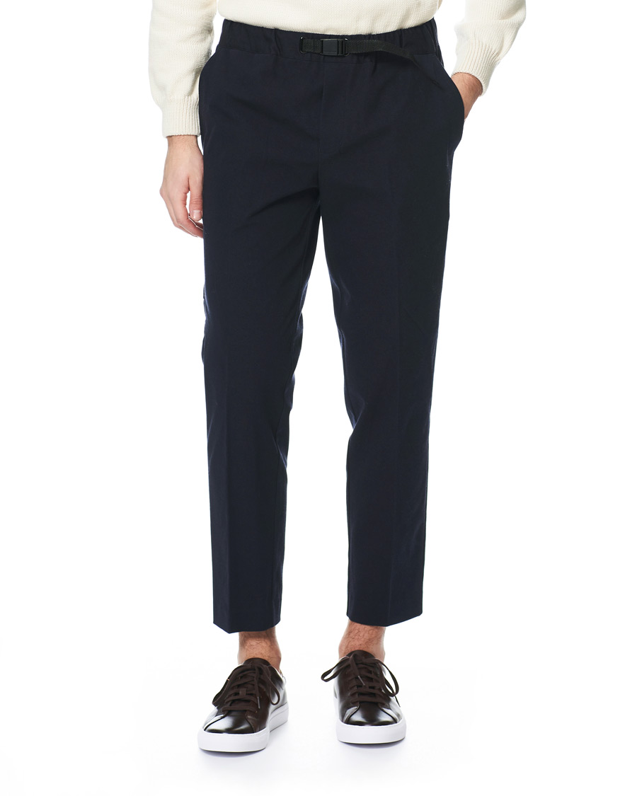 Herr | Byxor | Samsøe Samsøe | Samsøe & Samsøe Agnar Cropped Cotton Trousers Night Sky