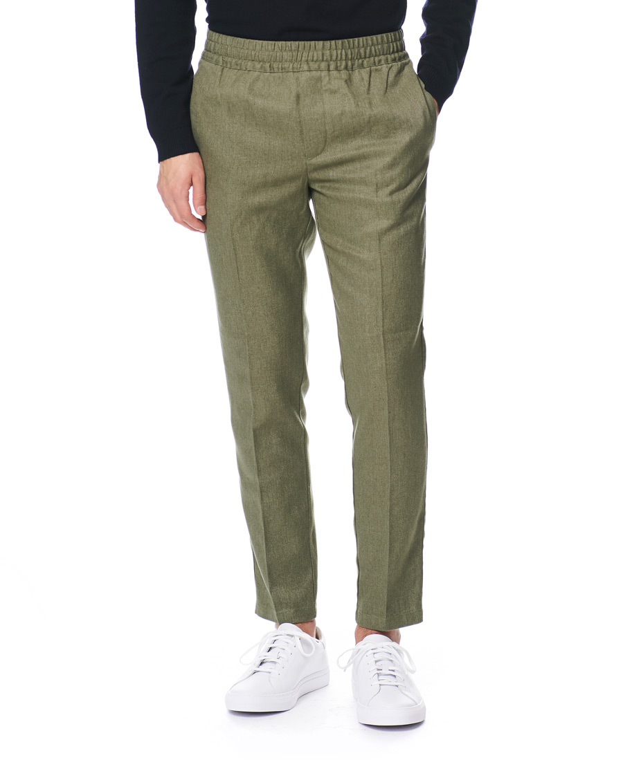 Herr | Byxor | Samsøe Samsøe | Samsøe & Samsøe Smithy Hemp Trousers Deep Green